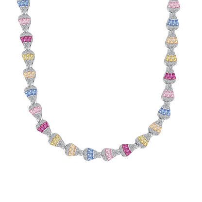 [LORA]Radiant Colorful Rainbow Necklace