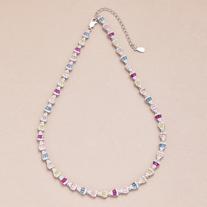 [LORA]Radiant Colorful Rainbow Necklace