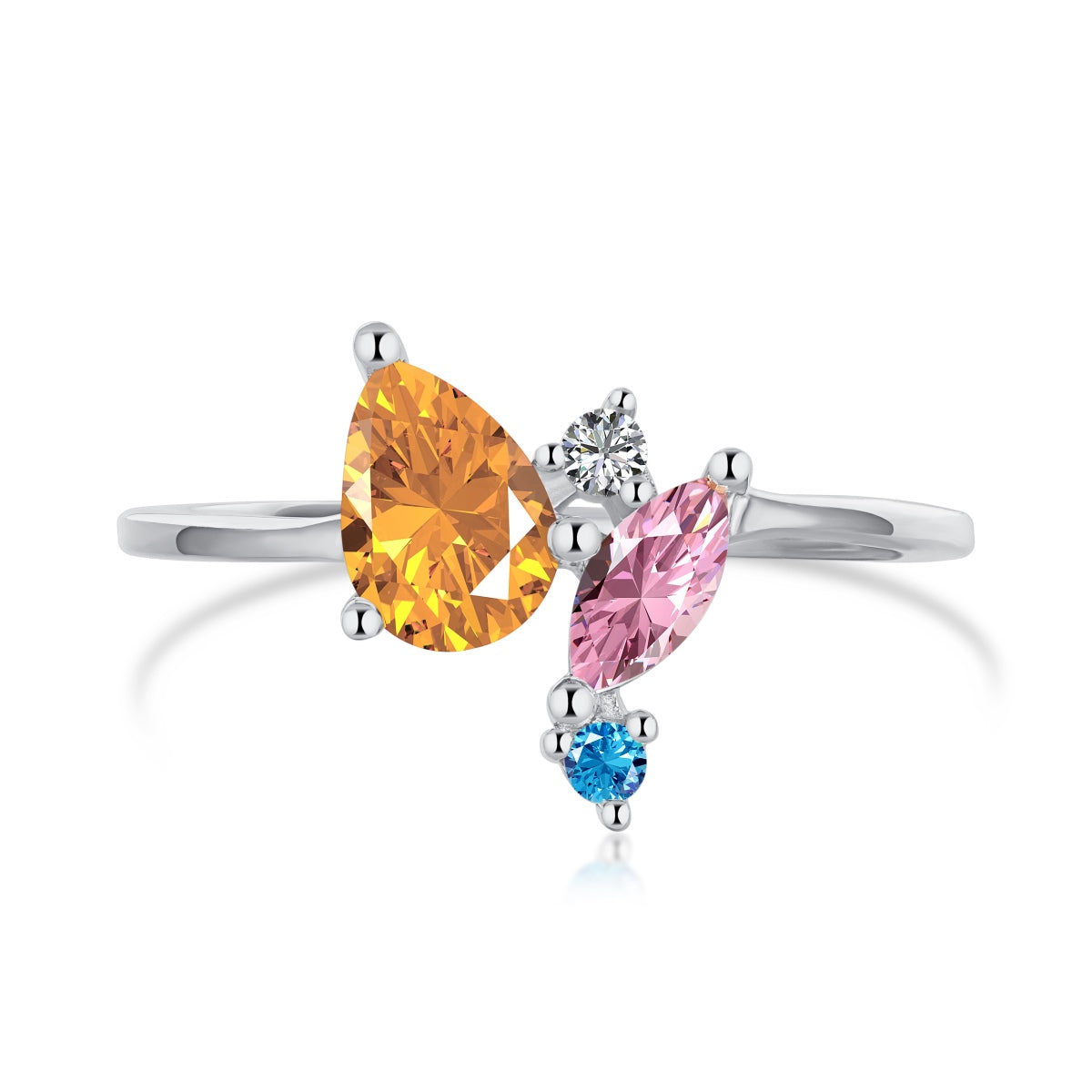 [LORA]Radiant Colorful Multi Cut Daily Ring