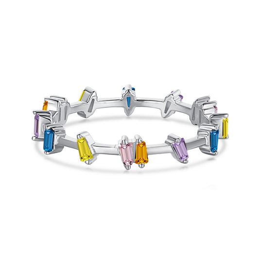 [LORA]Unique Trapezoid Cut Daily Ring