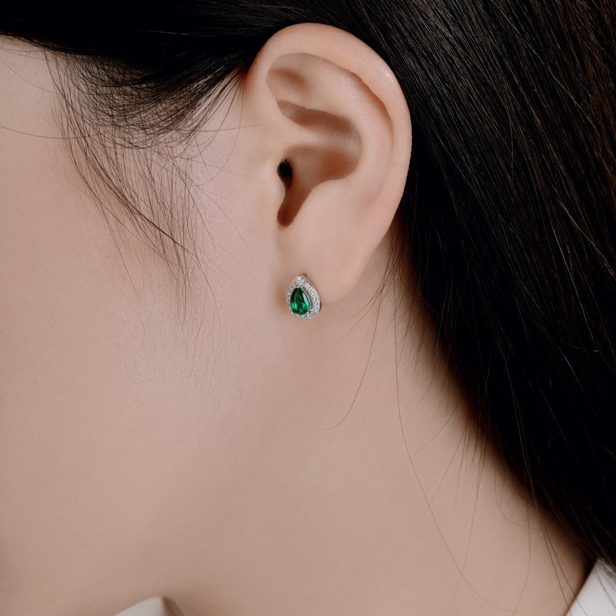 [LORA]Luxurious Water Drop Shape Earrings