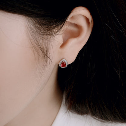 [LORA]Luxurious Water Drop Shape Earrings