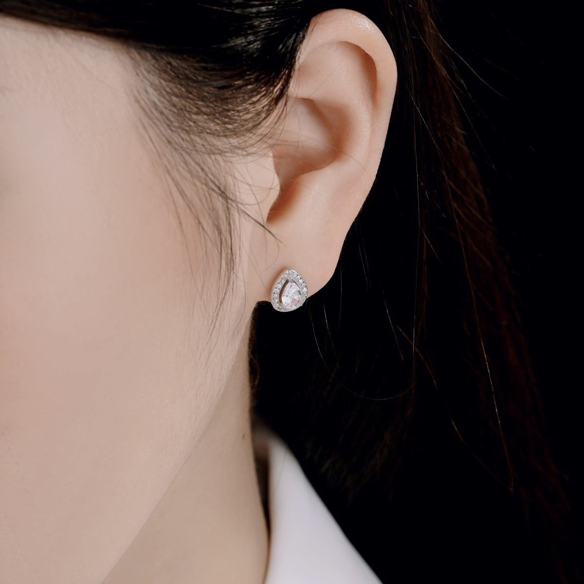 [LORA]Luxurious Water Drop Shape Earrings