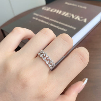 [LORA]Elegant Resplendent Round Shape Party Ring