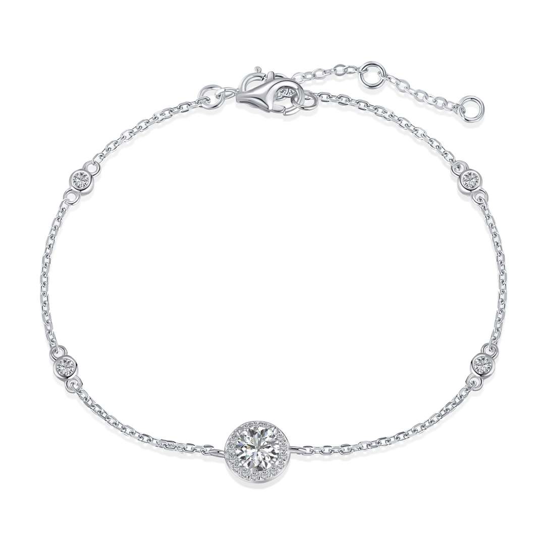 [LORA]Dazzling Round Cut Shape Bracelet