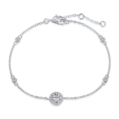 [LORA]Dazzling Round Cut Shape Bracelet