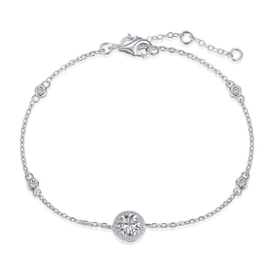 [LORA]Dazzling Round Cut Shape Bracelet