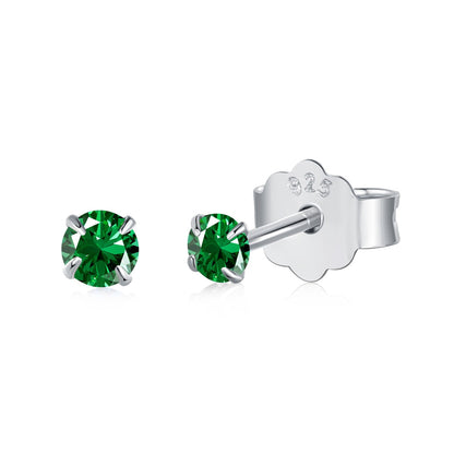 [LORA]Delicate Solitaire Earrings