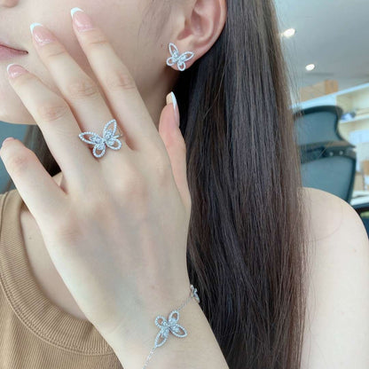 [LORA]Delicate Butterfly Pendant Bracelet