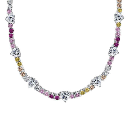 [LORA]Delicate Colorful Rainbow Tennis Chain