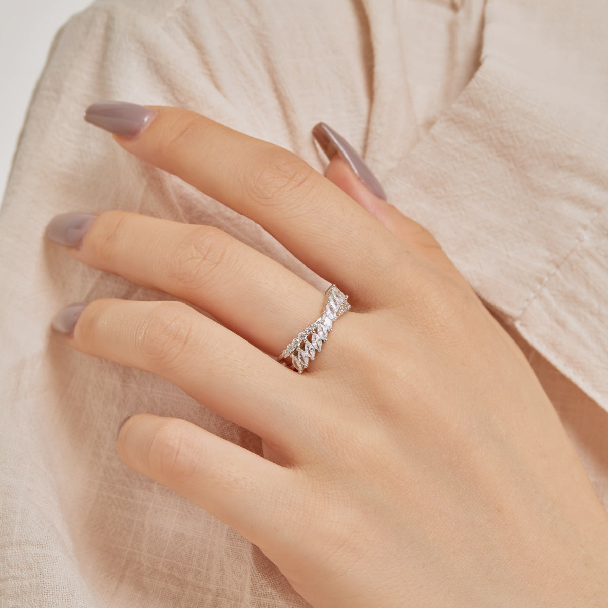 [LORA]Unique Colorful Marquise Cut Daily Ring