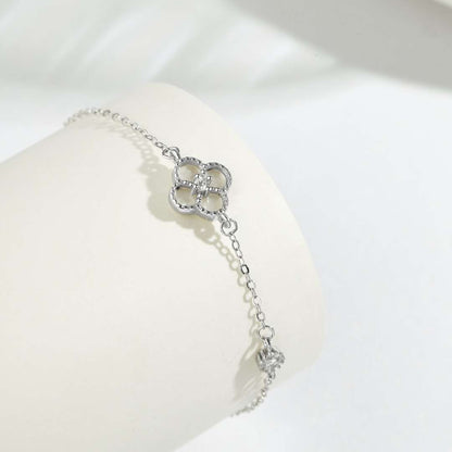 [LORA]Delicate Four Leaf Clover Bracelet