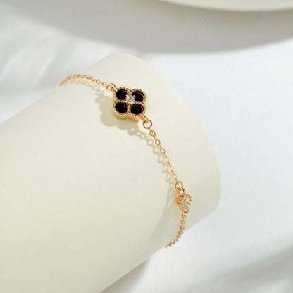 [LORA]Delicate Four Leaf Clover Bracelet