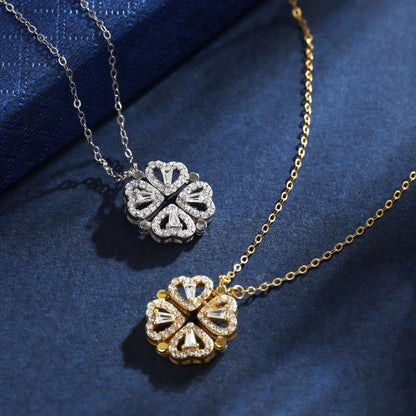 [LORA]Ornate Heart Cut Flower Shape Necklace