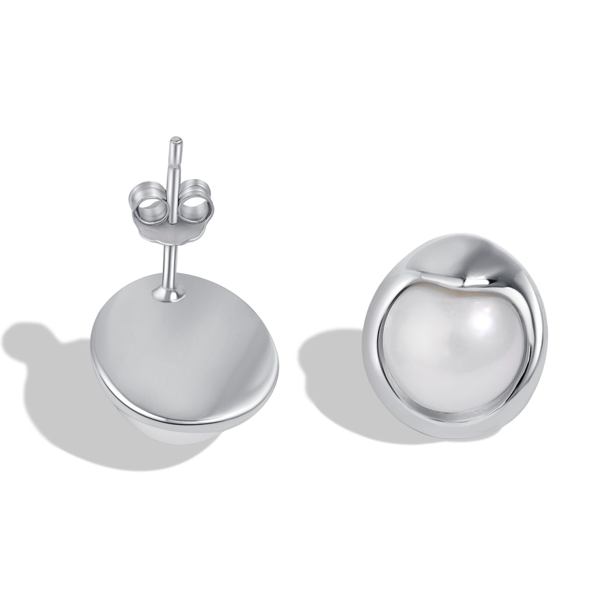 [LORA]Dainty Bread Pearl Earrings