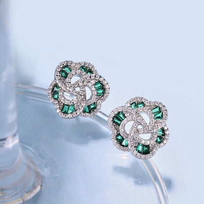 [LORA]Exquisite Flower Shape Daily Earrings