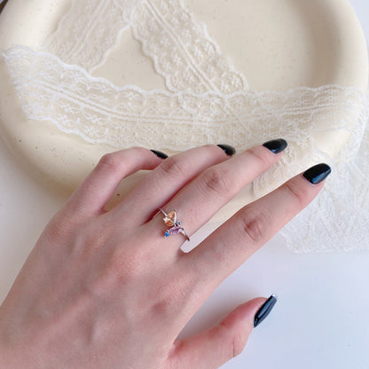 [LORA]Radiant Colorful Multi Cut Daily Ring