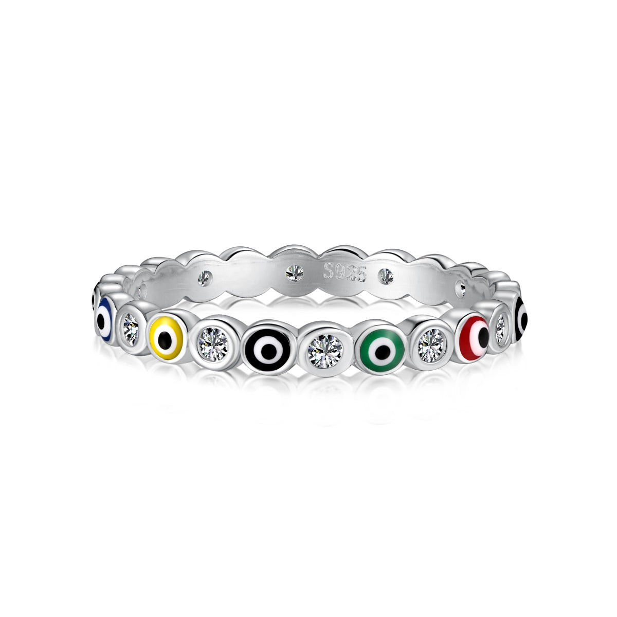 [LORA]Sparkling Vibrant Round Shape Daily Ring