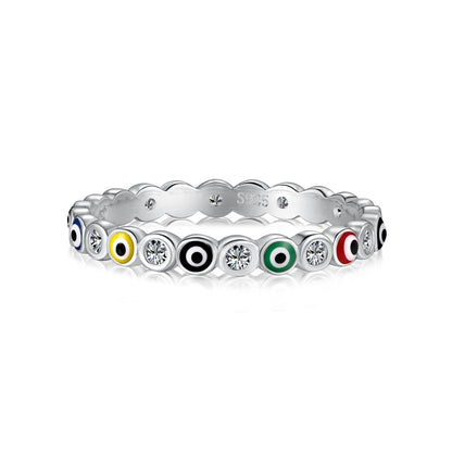 [LORA]Sparkling Vibrant Round Shape Daily Ring