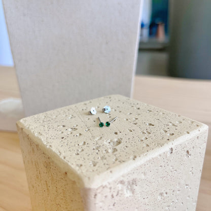 [LORA]Delicate Solitaire Earrings
