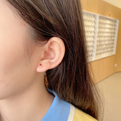 [LORA]Delicate Solitaire Earrings