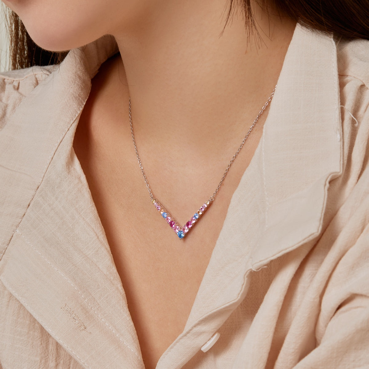 [LORA]Ornate Round Cut Necklace