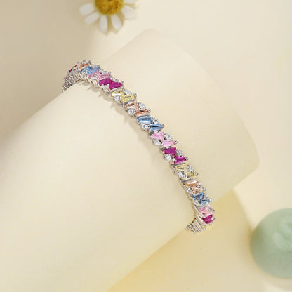 [LORA]Ornate Sparkling Multi Cut Party Bracelet