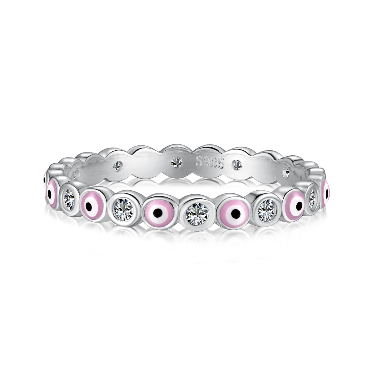 [LORA]Sparkling Vibrant Round Shape Daily Ring
