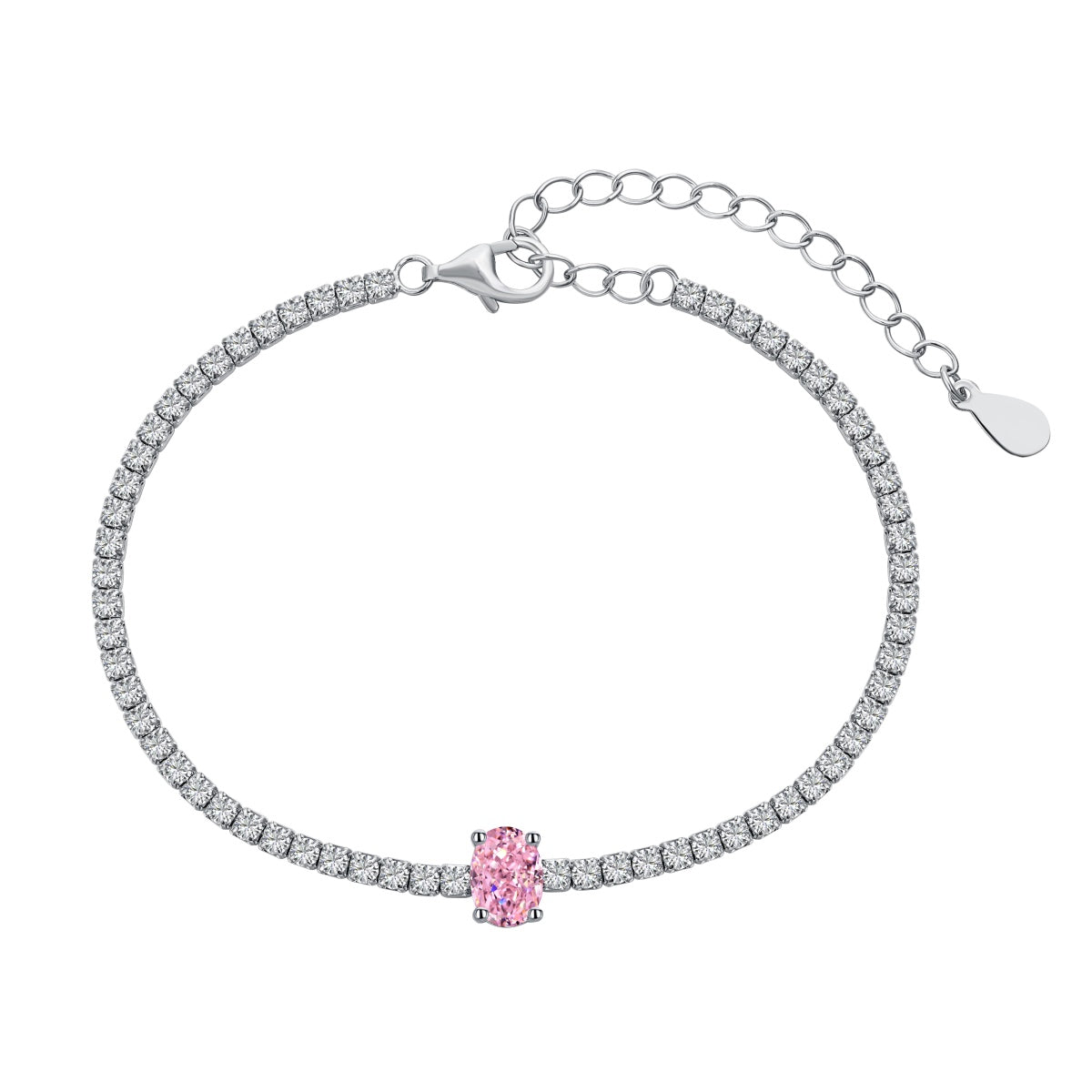 [LORA]0.75 Carat Exquisite Oval Cut Daily Bracelet