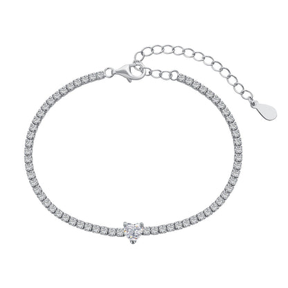[LORA]0.5 Carat Elegant Romantic Heart Shape Lover Bracelet