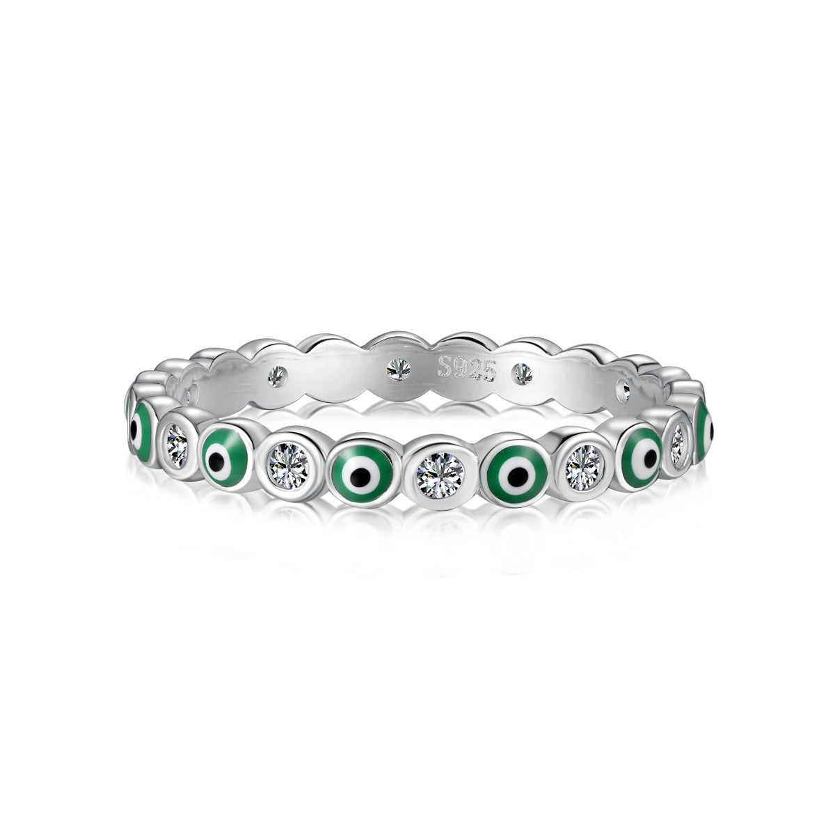[LORA]Sparkling Vibrant Round Shape Daily Ring