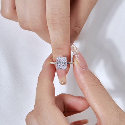 [LORA]4.0 Carat Ornate Enchanting Radiand Cut Banquet Ring
