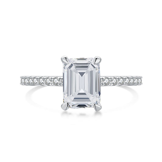 [LORA]2.0 Carat Scintillating Ornate Radiant Cut Party Ring