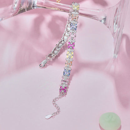 [LORA]Delicate Colorful Multi Cut Party Bracelet