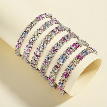 [LORA]Delicate Colorful Multi Cut Party Bracelet
