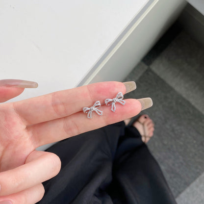 [LORA]Dainty Bow Shape Earrings
