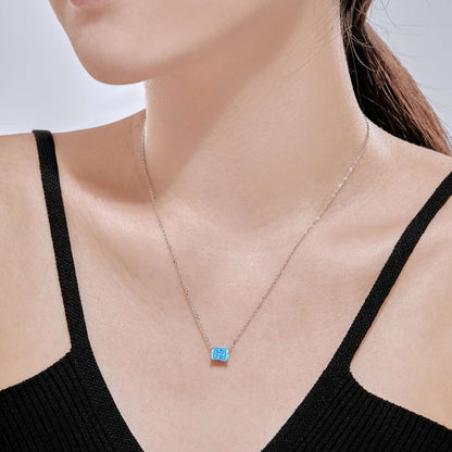 [LORA]Luxurious Square Shape Colorful Necalack