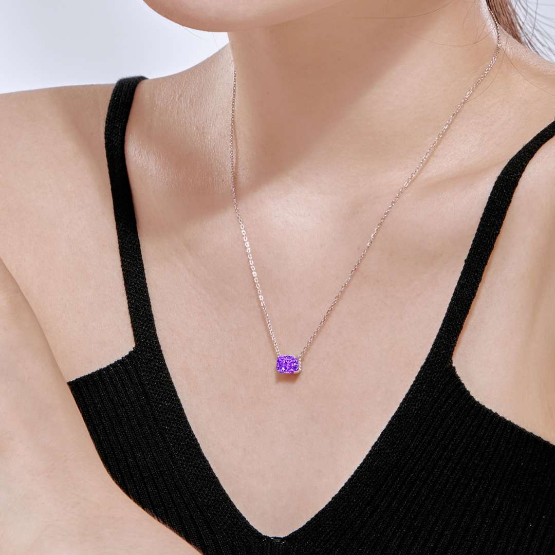 [LORA]Luxurious Square Shape Colorful Necalack