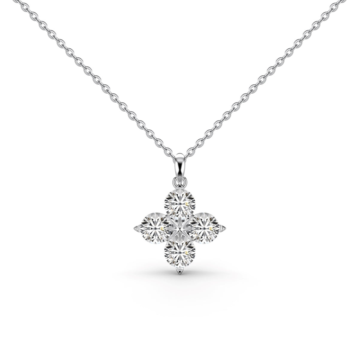 [LORA]Four-Leaf Clover And Eight-Pointed Star Necklace