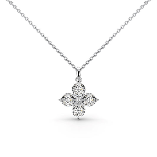 [LORA]Four-Leaf Clover And Eight-Pointed Star Necklace
