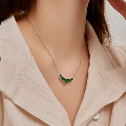 [LORA]Dainty Colorful Heart Necklace