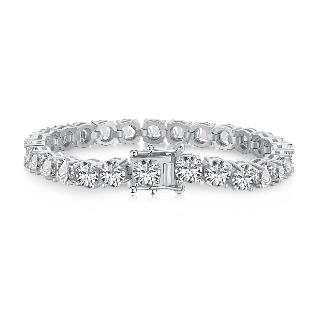 [LORA]0.75 Carat Dazzling Round Cut Wedding Bracelet