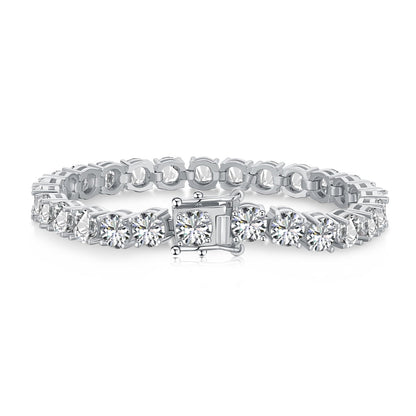 [LORA]0.75 Carat Dazzling Round Cut Wedding Bracelet