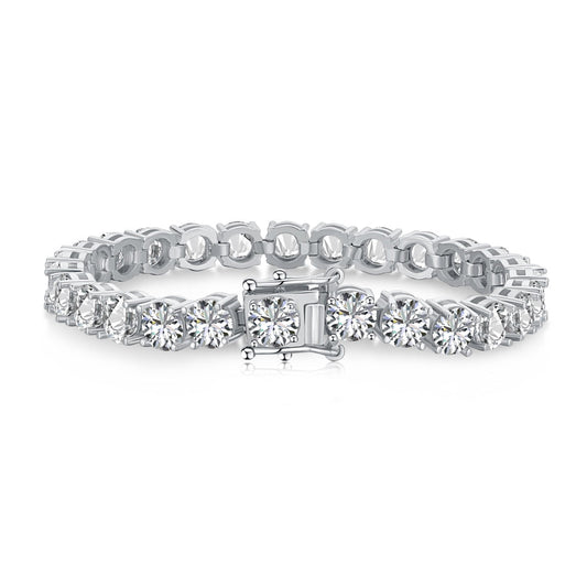 [LORA]0.75 Carat Dazzling Round Cut Wedding Bracelet