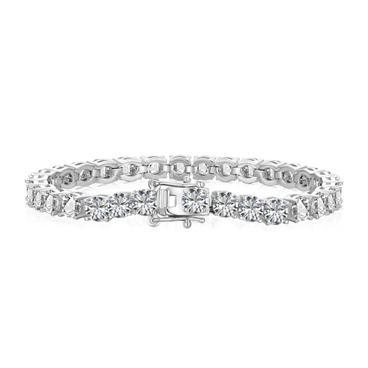 [LORA]Ornate Sparkling Round Cut Wedding Bracelet