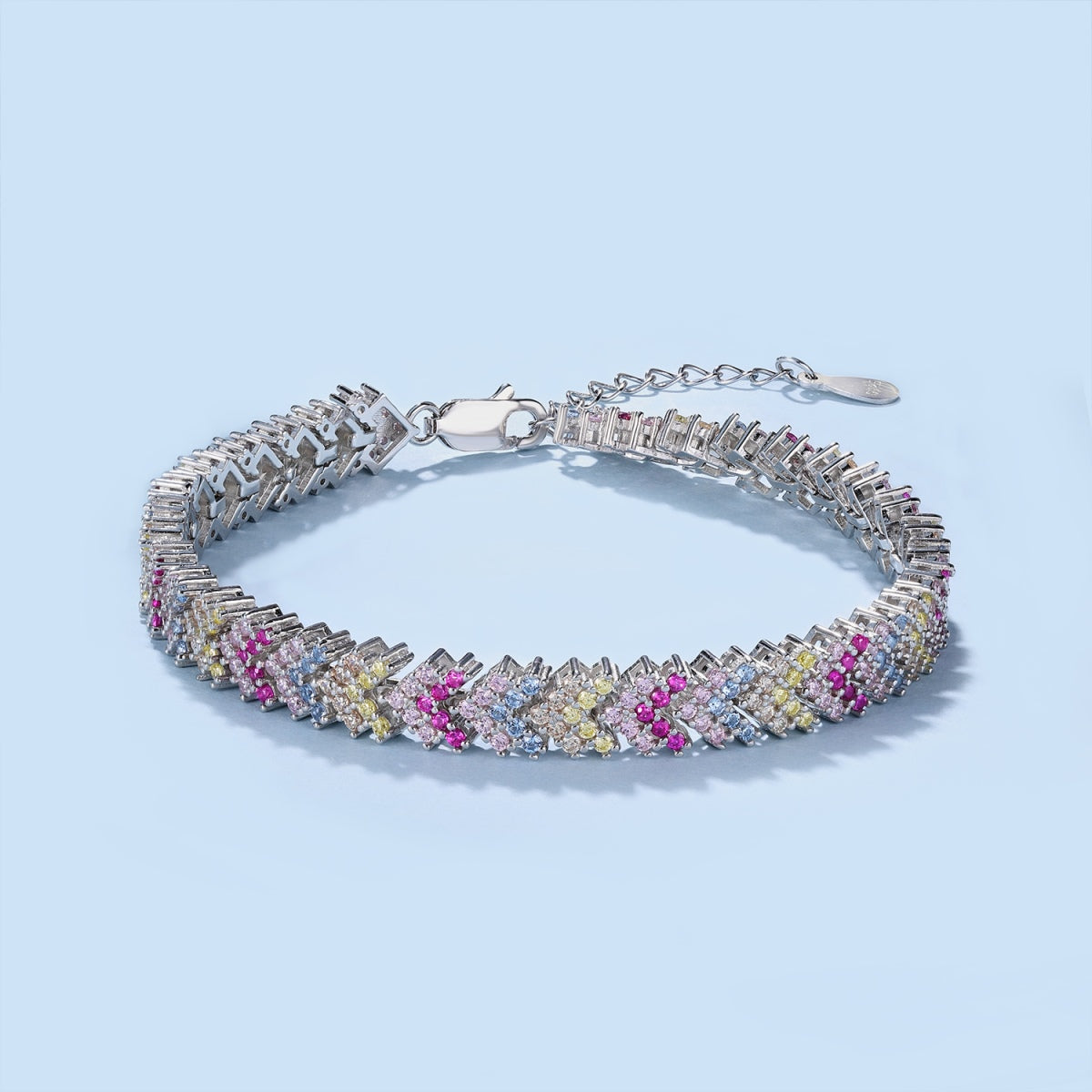 [LORA]Ornate Sparkling Round Cut Party Bracelet