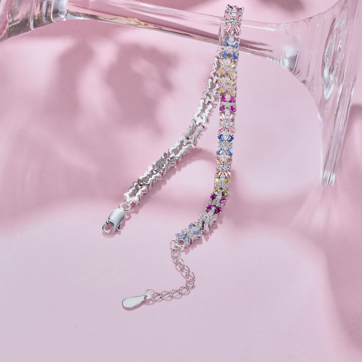 [LORA]Radiant Colorful Emerald Cut Party Bracelet