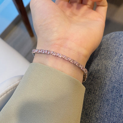 [LORA]Dazzling Romantic Heart Shape Lover Bracelet