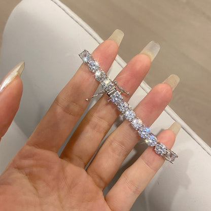 [LORA]Ornate Sparkling Round Cut Wedding Bracelet