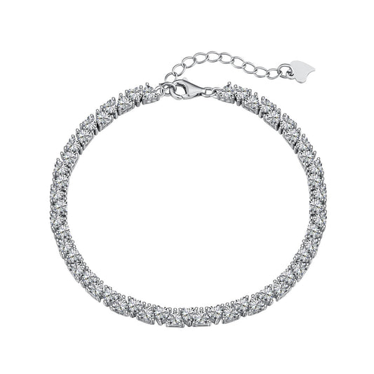 [LORA]Dazzling Romantic Heart Shape Lover Bracelet